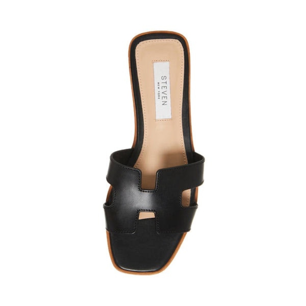 Steve Madden Hayden Sandals Black Leather